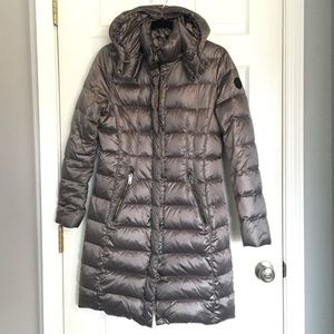 dkny maxi down coat